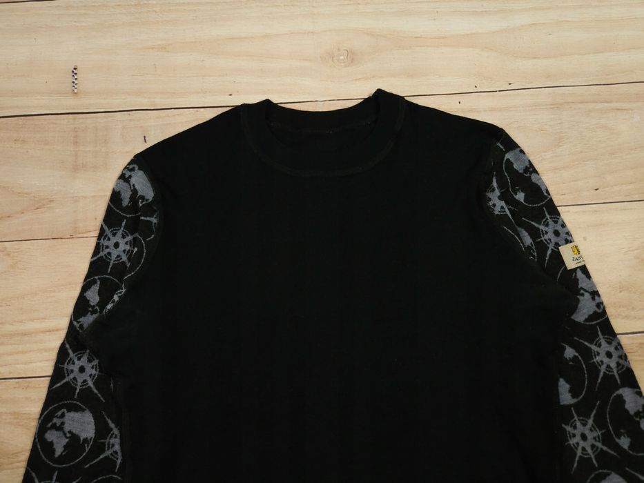 JANUS Bluzka Termoaktywna Wełna Merino Męska Wzór Logo r. M