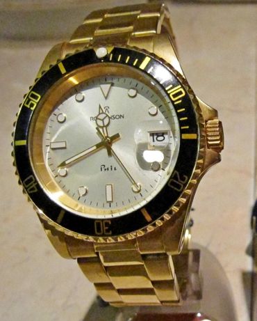 Часы Romanson Романсон Phil мужские RM1589M, новые, кварцевые, позолот