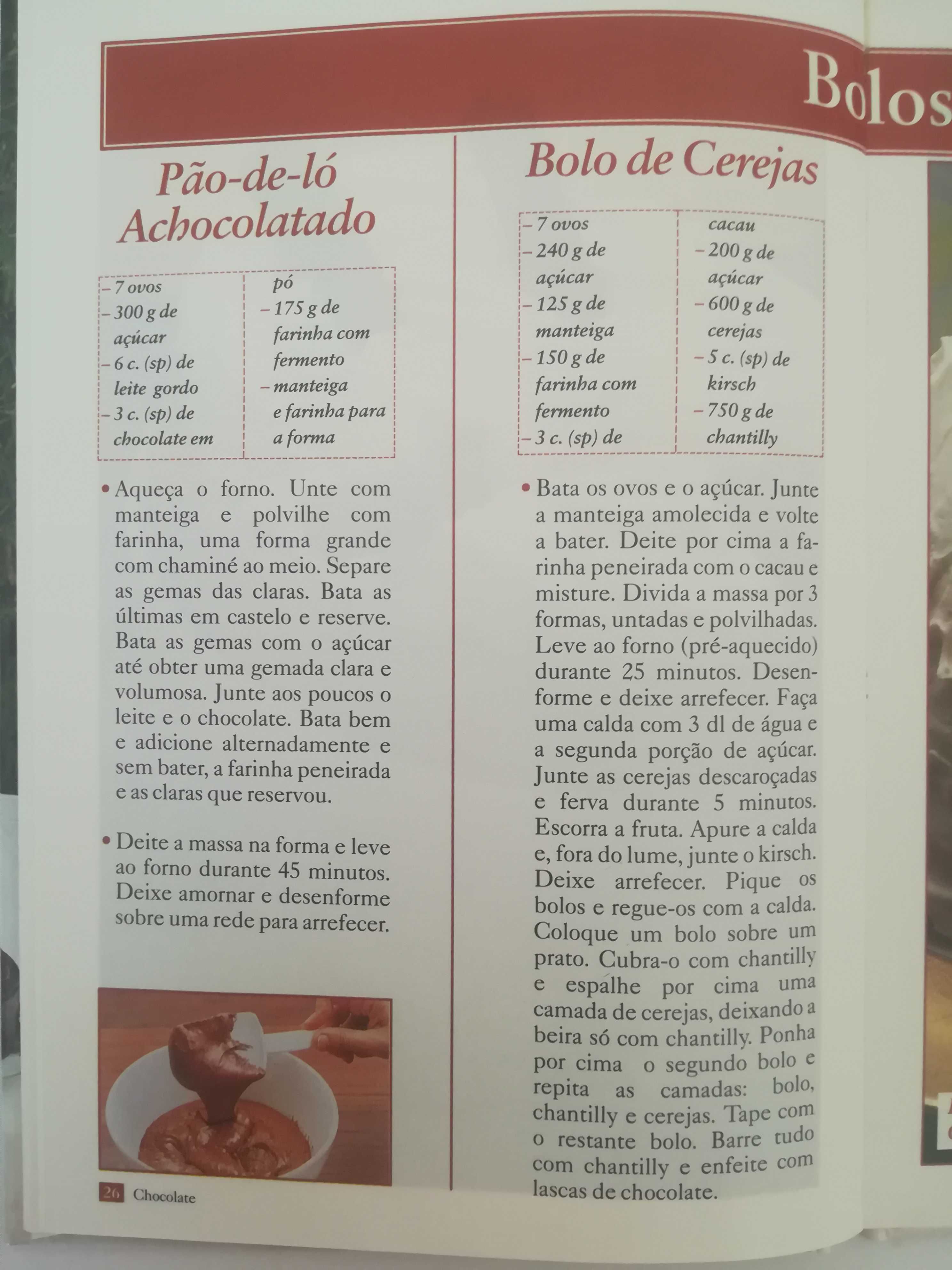 Doces regionais com chocolate