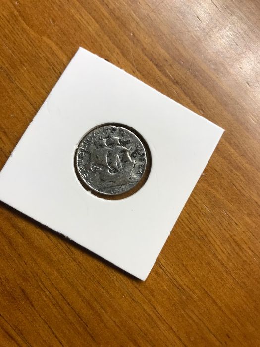 Moeda 2,5 escudos prata