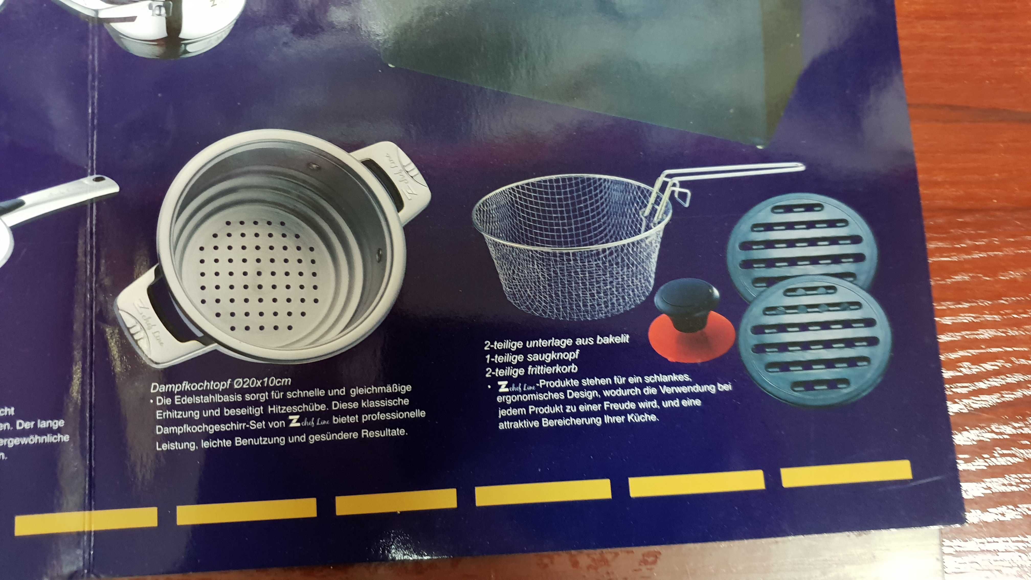 Garnki , zestaw garnków Zchef Line