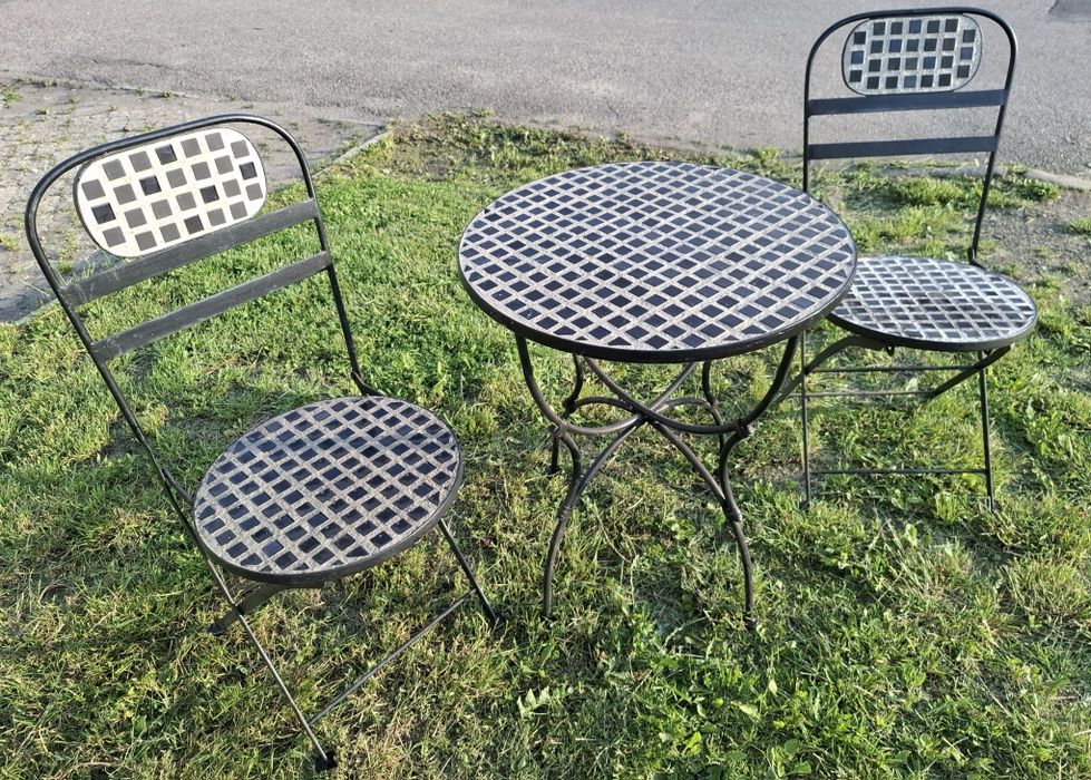 Zestaw ogrodowy z metalu