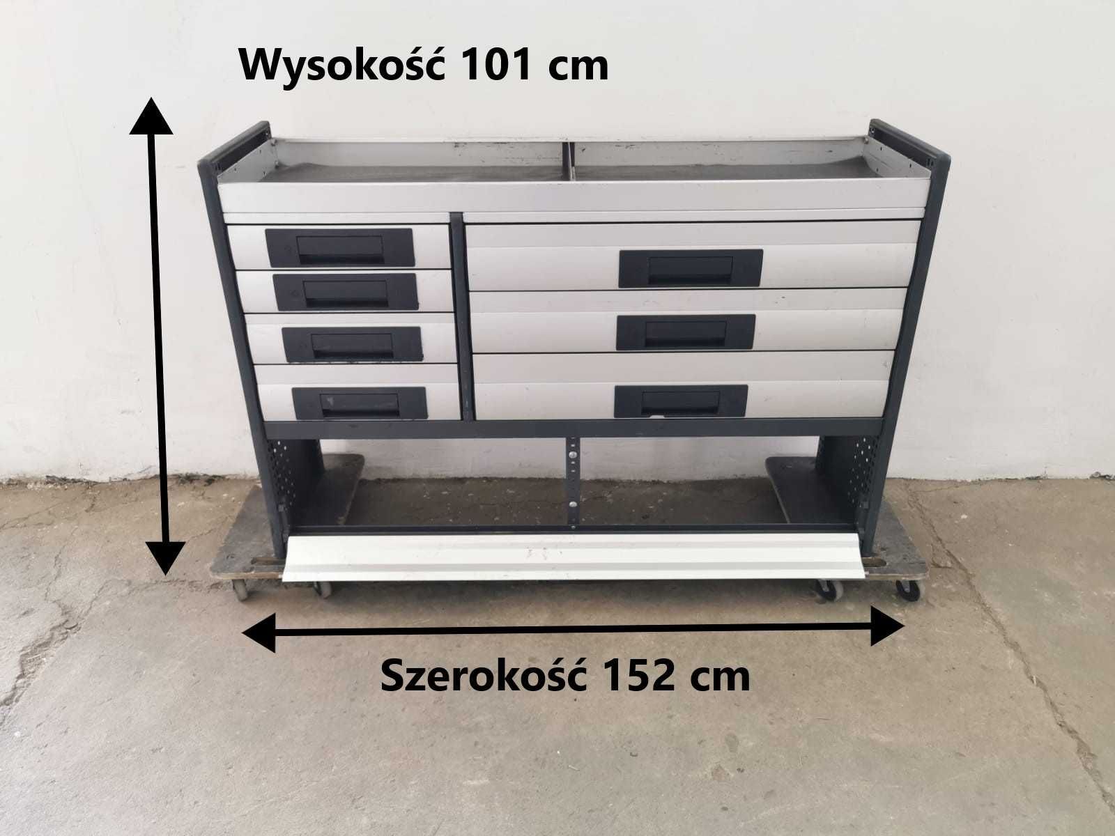 Regał samochodowy serwisowy zabudowa serwisowa warsztatowa BOTT do bus