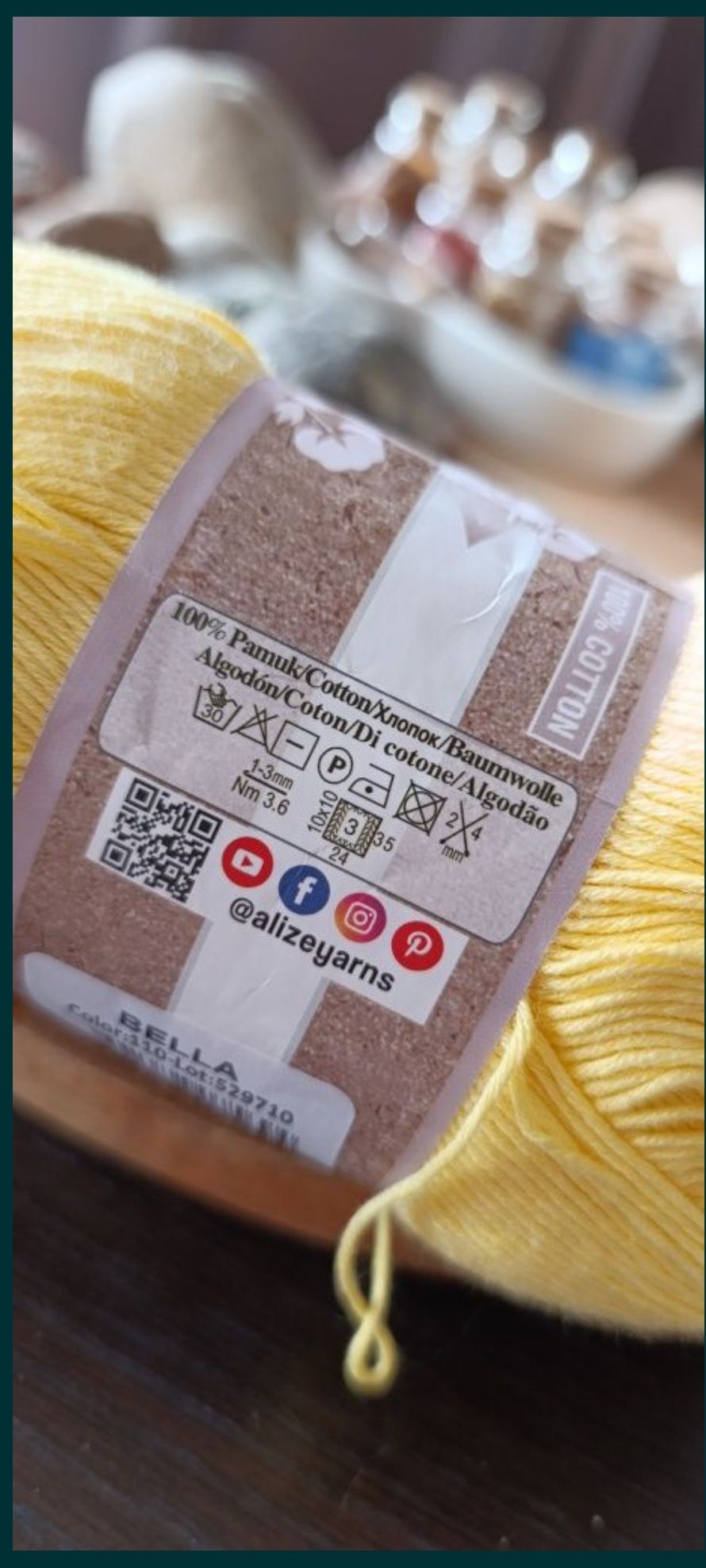 Żółta pastelowa bawełna