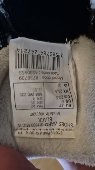 Buty zimowe dla dziecka r. 37