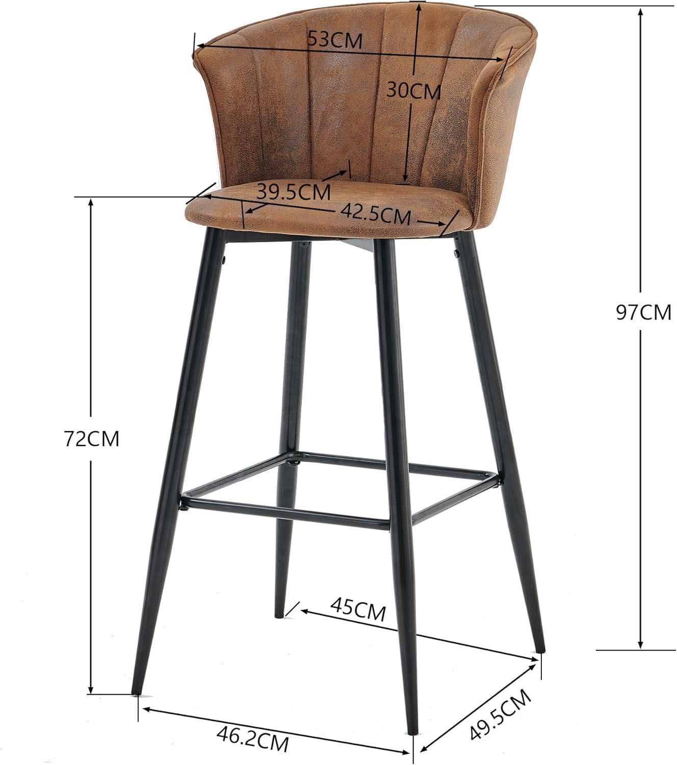 MEUBLE COSY – Zestaw 2 hokerów barowych