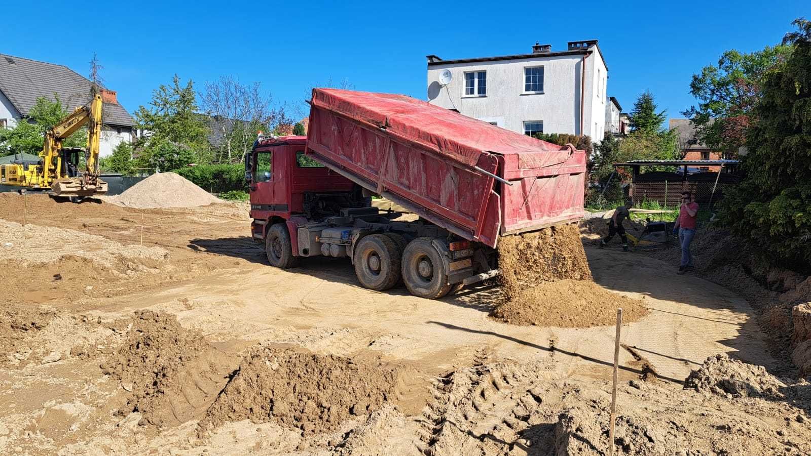 sprzedaż kruszyw, usługi kruszenia, przesiewania, rozbiórki i inne