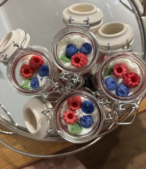 Owocowe świeczki sojowe, 4 sztuki