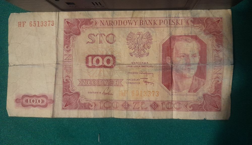 Banknot 100zł z 1948