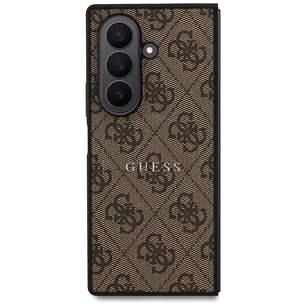Etui Guess 4G Classic MagSafe na Samsung Galaxy Z Fold7 - brązowe