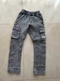 Spodnie bojówki All for kids szary jeans r 116/122