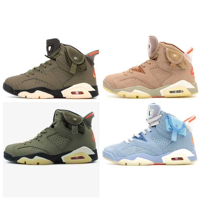 Унисекс кроссовки Nike Air Jordan 6 Retro Travis Scott найк джордан 6
