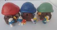 Smurfs lote figuras bonecos casa smurfs