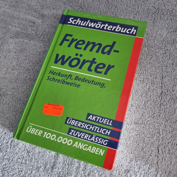 Fremdwörter Schulwörterbuch