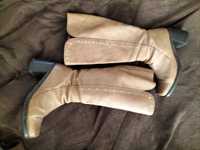 Botas de pele camel