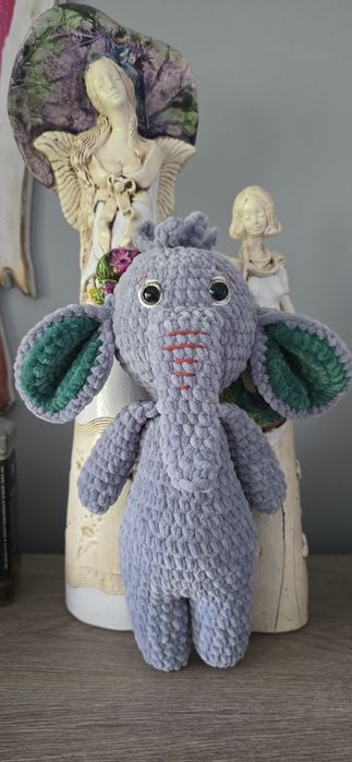 Słoń, słonik szydełkowy - Handmade rękodzieło