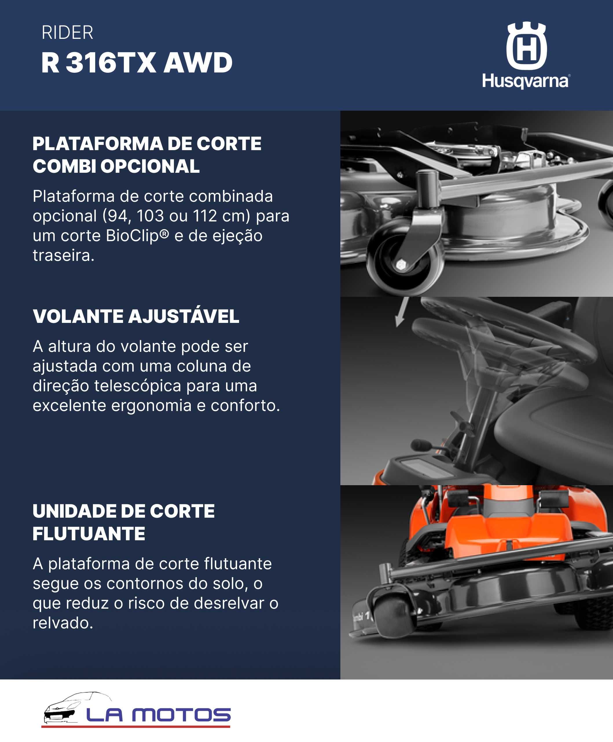 Rider Corte relvas  R 316TSX AWD