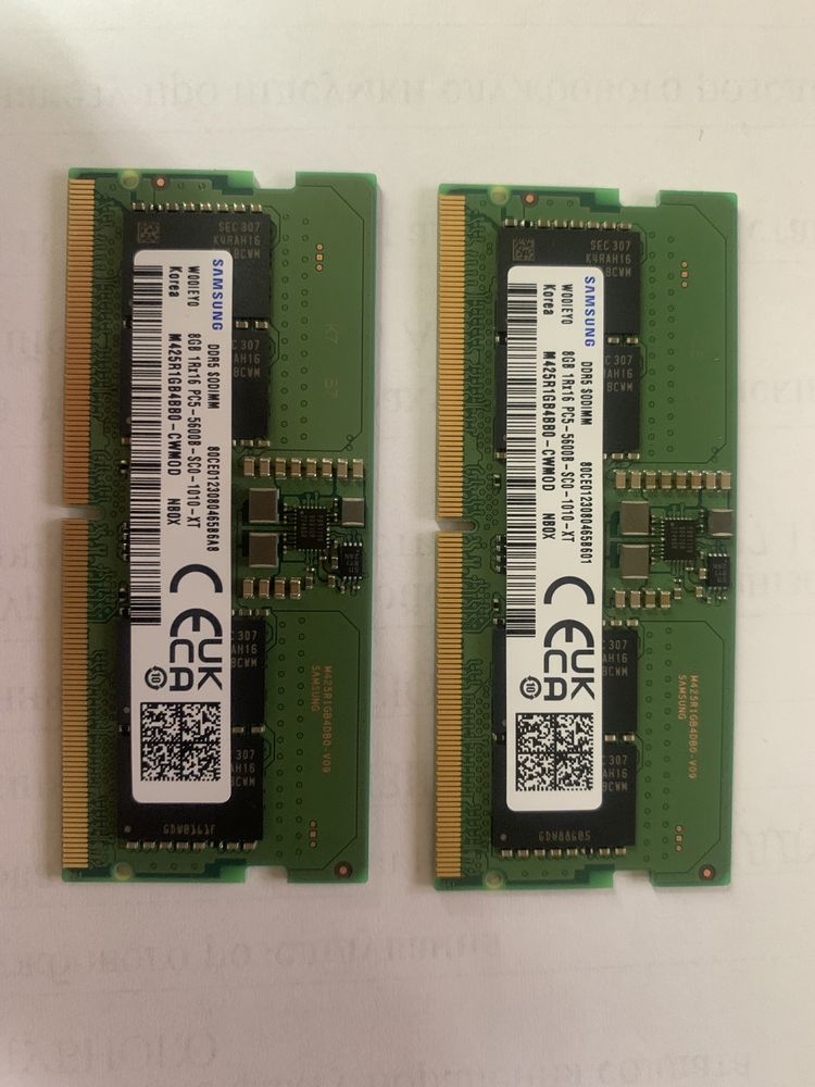 Оперативна памʼять Samsung DDR5 2x8Gb SO-DIMM