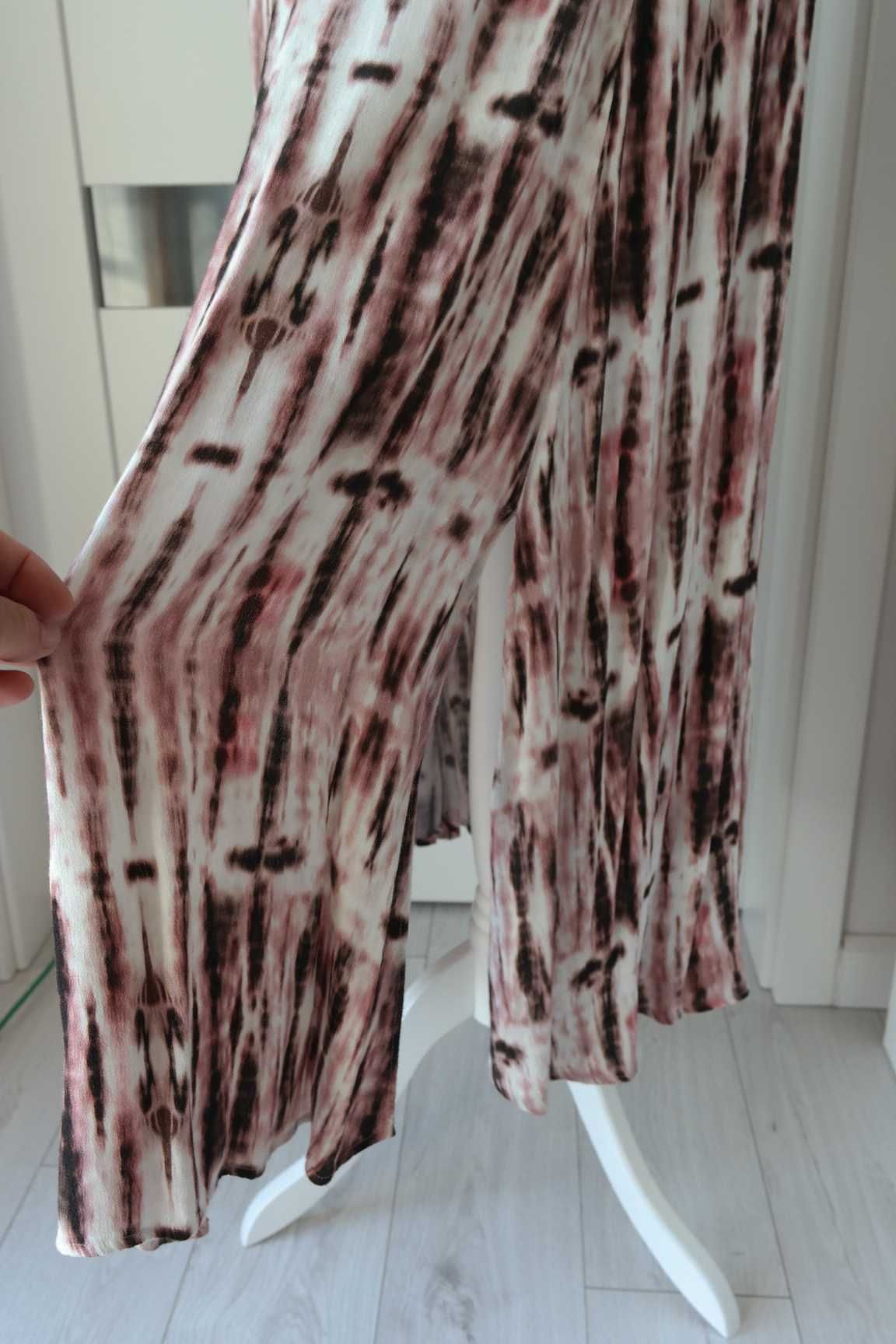 sukienka na lato z chokerem~ wzorzysta~ Maxi~ Reserved r.40