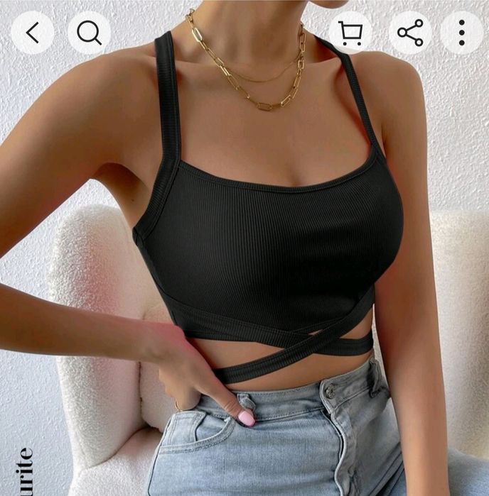 Top, bluzka wiązana.