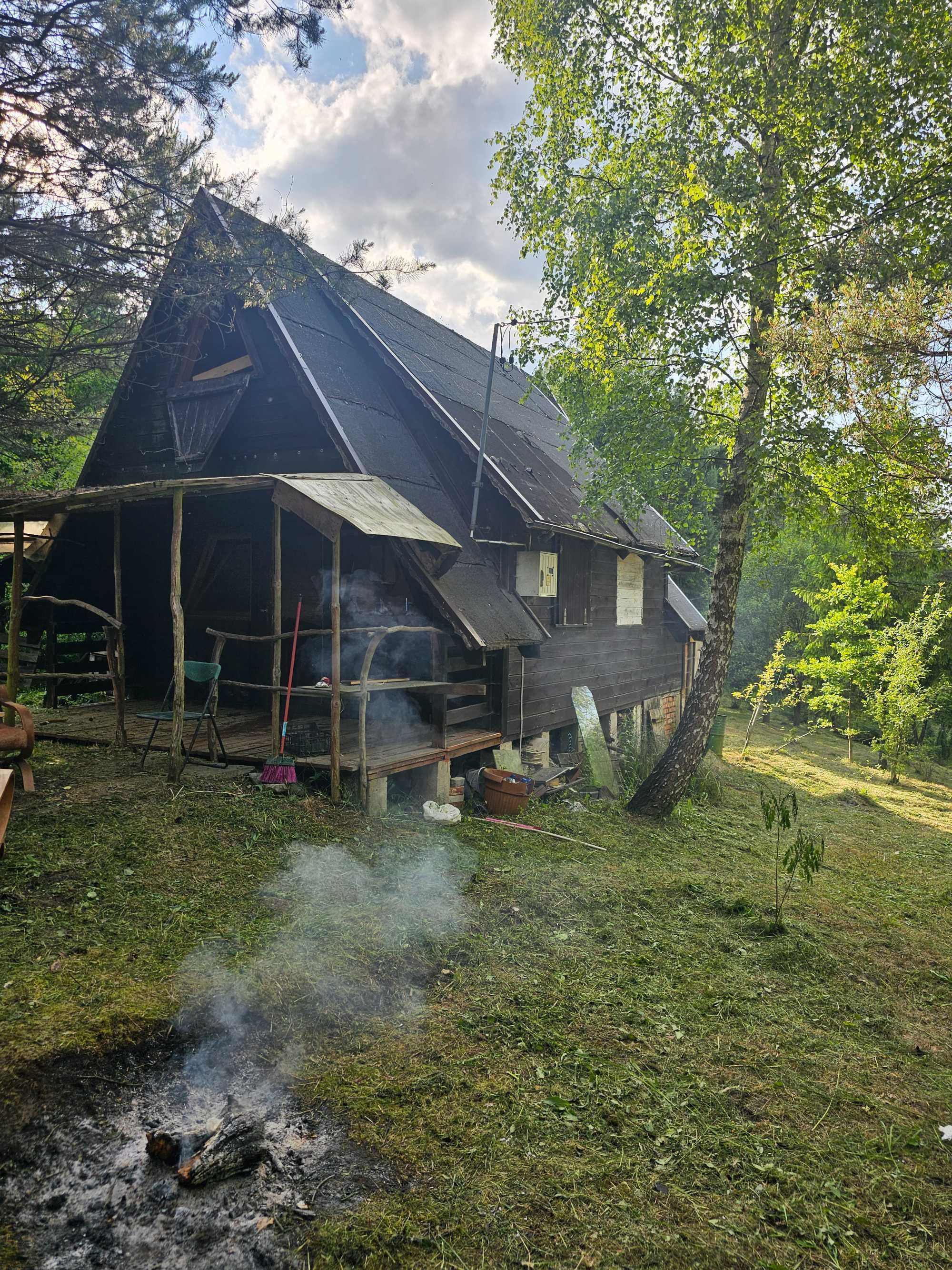 Domek kempingowy całoroczny na działce 12 arów