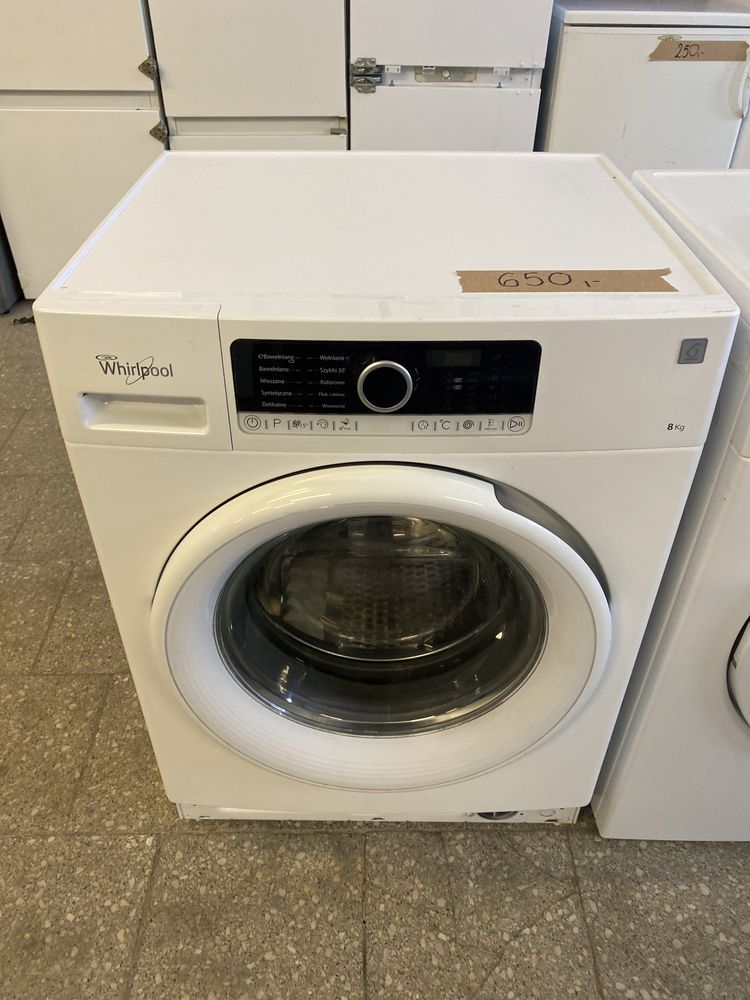 Pralka Whirlpool 8kg 1200 obr, uzywana, 6 msc gwarancji, dowoz gratis