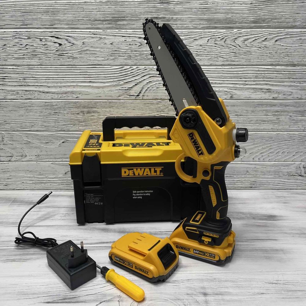 Аккумуляторная мини пила DeWalt DCM160N (24V, 4AH, шина 15