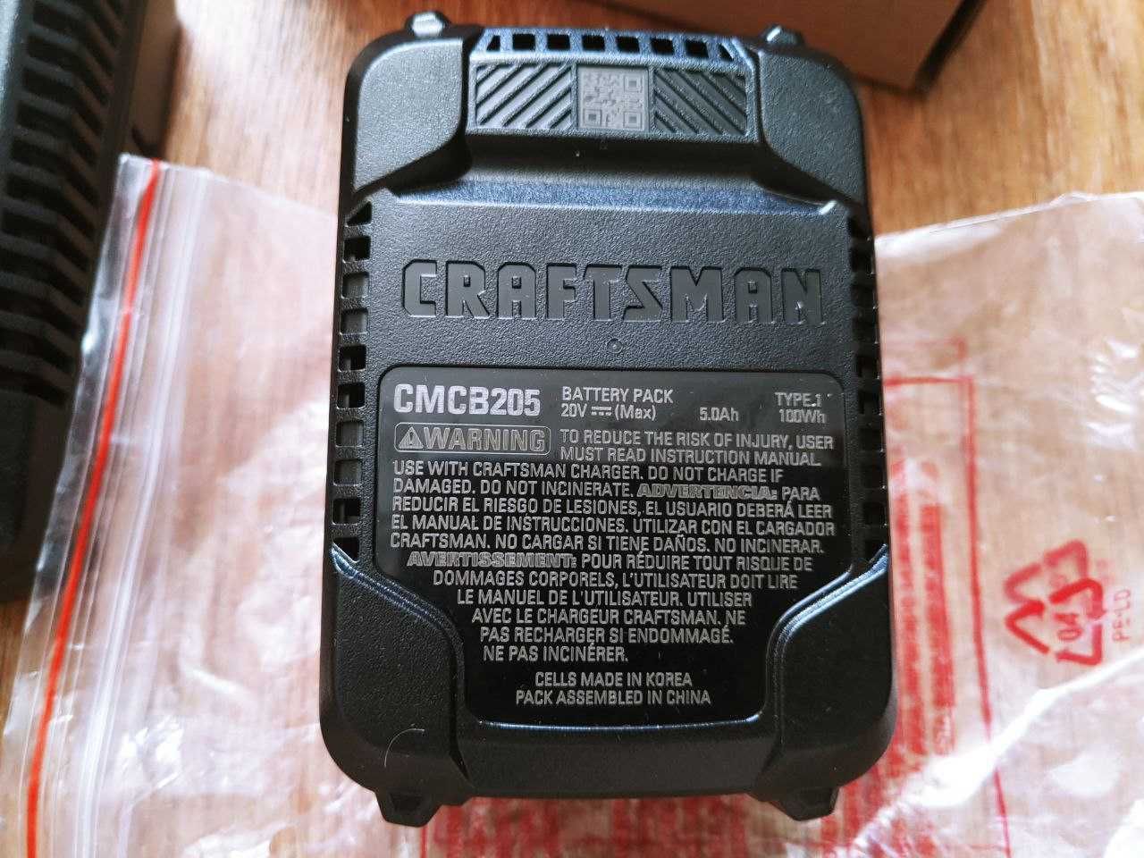 Аккумулятор Craftsman V20 5Ач + зарядное устройство павербанк
