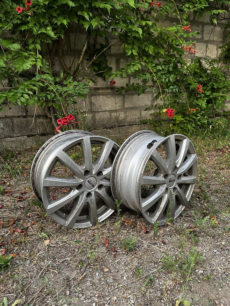 Вживані два диска 5*112 R16 Platin wheels з датчиками тиску