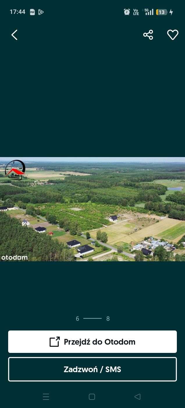 Działka nad jeziorem 650m smerzyn WZ AKTUALNA