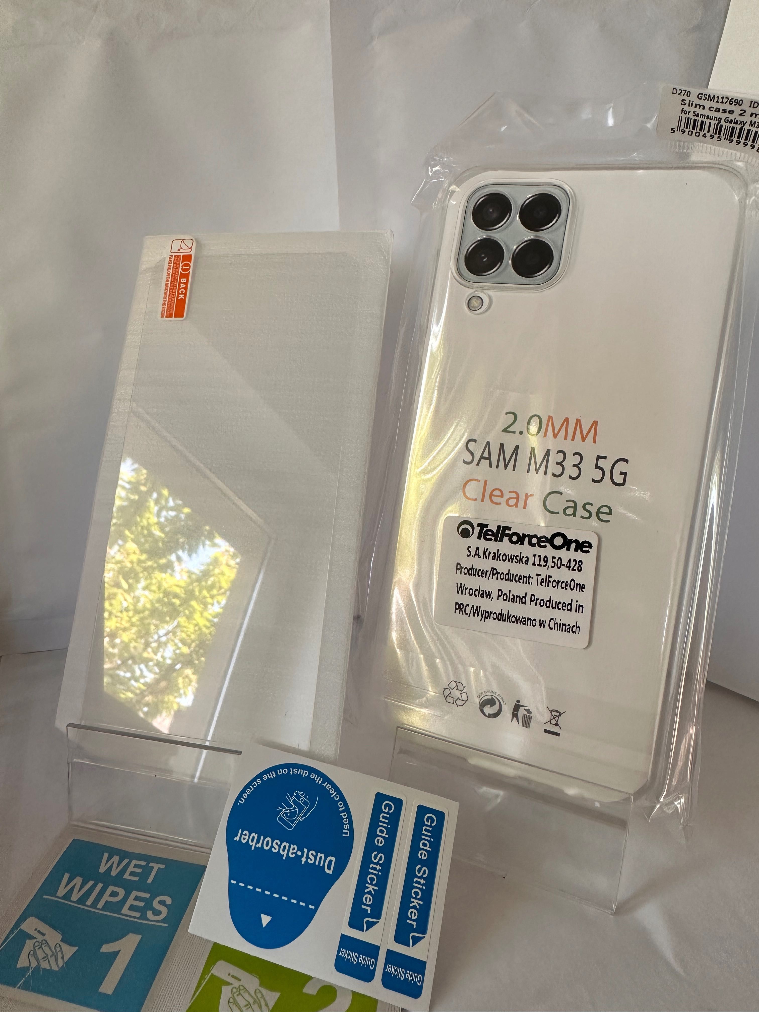 etui przeźroczyste 2mm Xiaomi Redmi 13T/13T PRO + szkło hartowane 9H