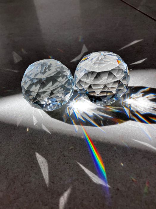 Karnisz podwójny chrom Crystal 2,4 m