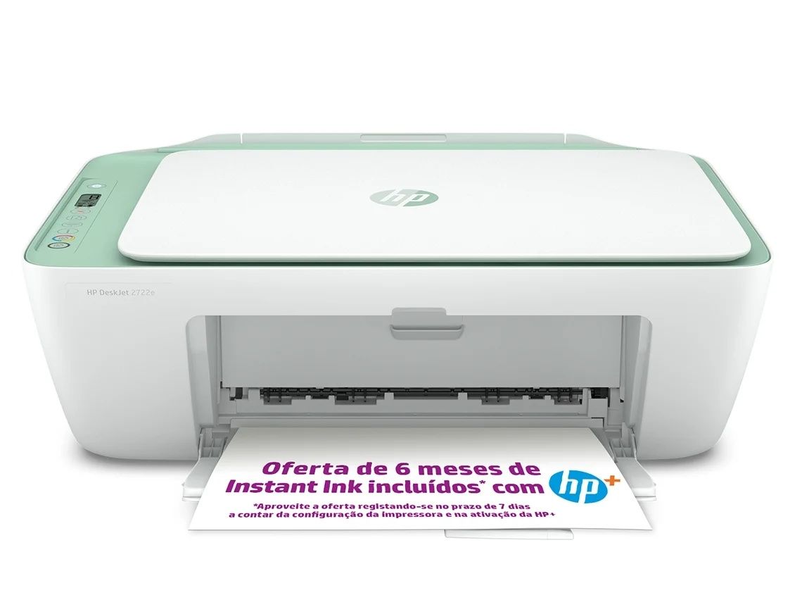 Impressora HP DeskJet 2700 series Verde (cartucho - Wi-Fi