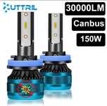 Lâmpada LED Canbus H7 Chip CSP 150W  6000K  12V cor Branca