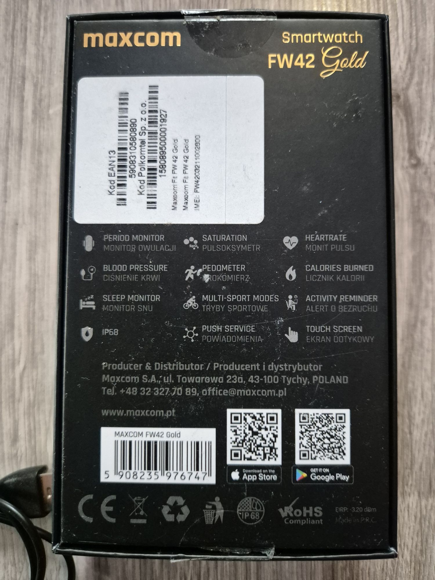 Smartwatch fw 42 Gold
