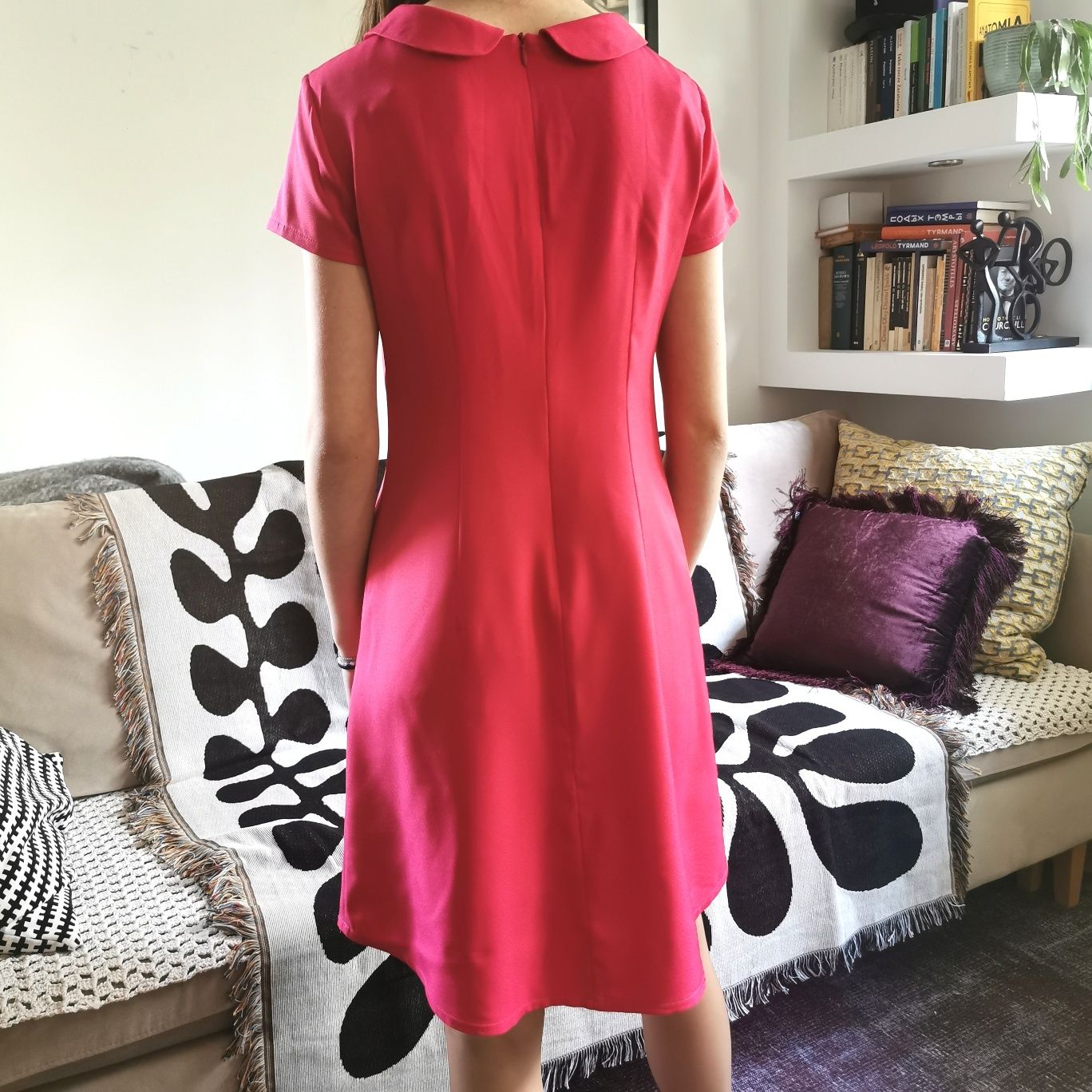 Taranko różowa asymetryczna sukienka
