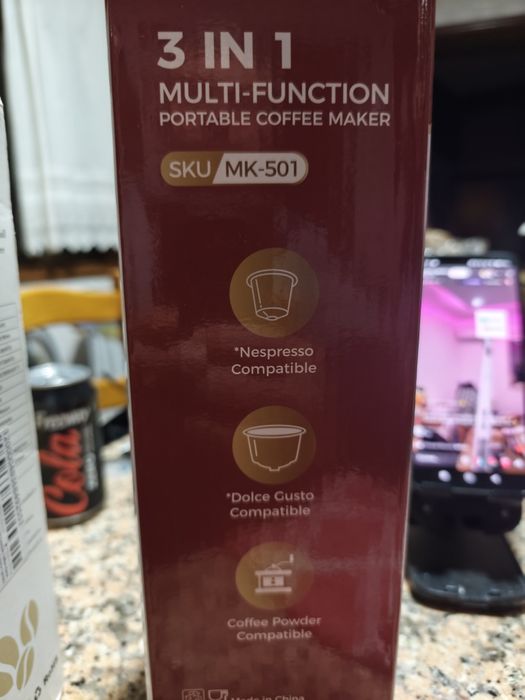 Máquina café portátil 3 em 1