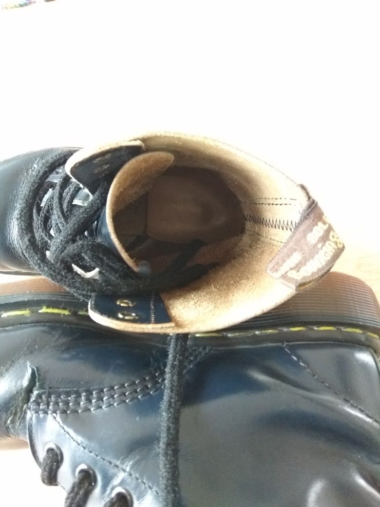 Buty trapery glany Dr Martens z blachą 10 dziurek 36