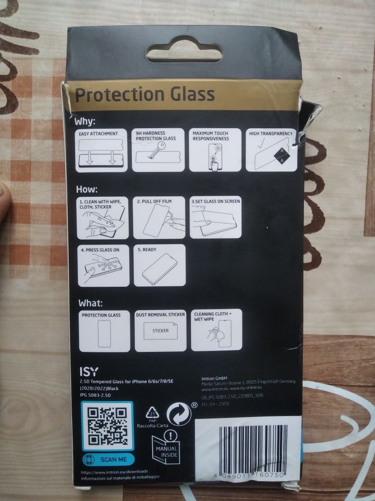 Защитное стекло для Apple iPhone 6 9H Glass Screen Protector