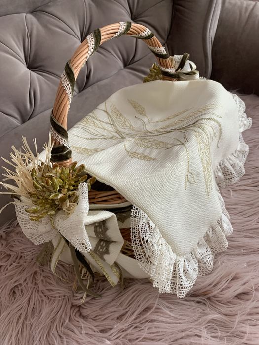 Великодній кошик з рушничком