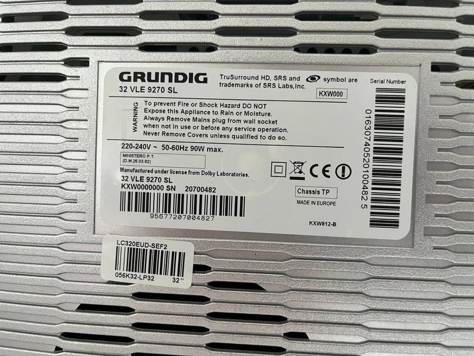 Grundig 32 vle 9270 sl 3D 400 Гц