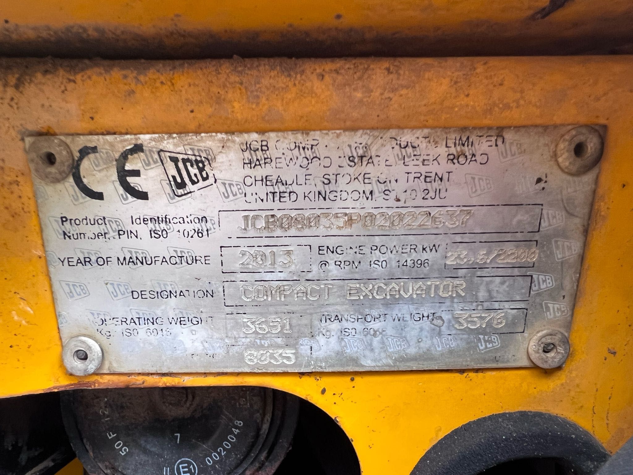 Minikoparka JCB 8035 3,5 t minikoparka stan dobry