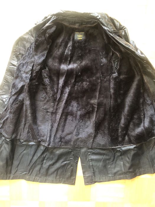 Płaszcz skórzany męski