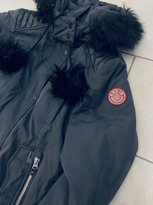 Khujo markowa kurtka / płaszcz Parka damska, grafit  Extra stan r. L i