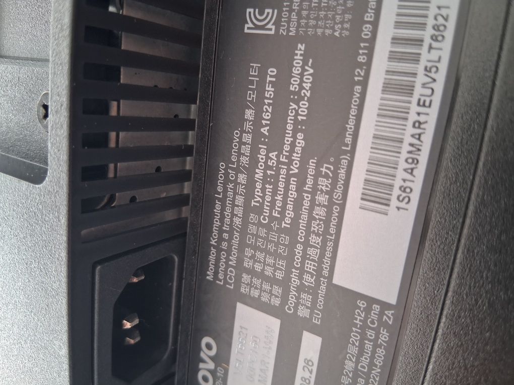 Monitor LENOVO ThinkVision T22i-10