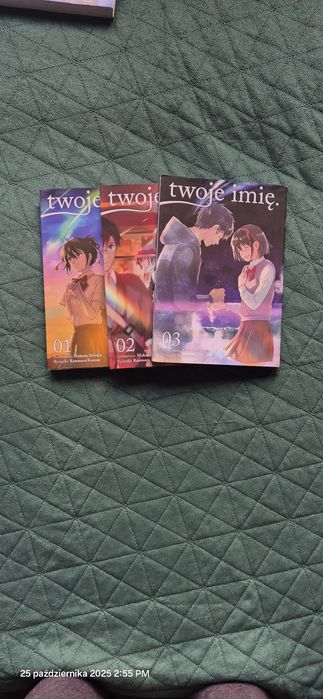 Twoje imię Makoto Shinkai, Ranmaru Kotone. Trzy części 1, 2 i 3 mangaa