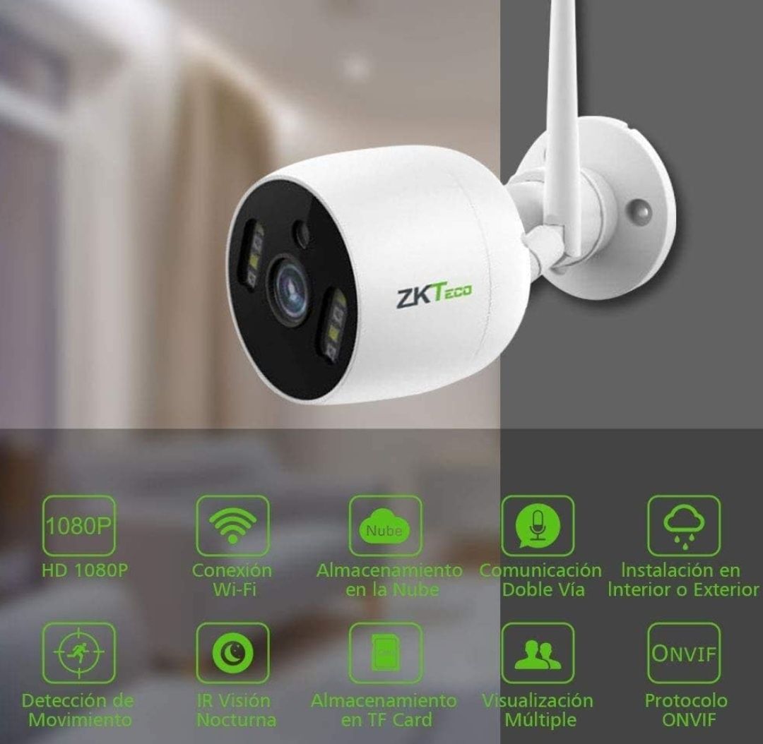 NGTeco Zewnętrzna kamera bezpieczeństwa WiFi - C510 ZKTECO FHD 1080P