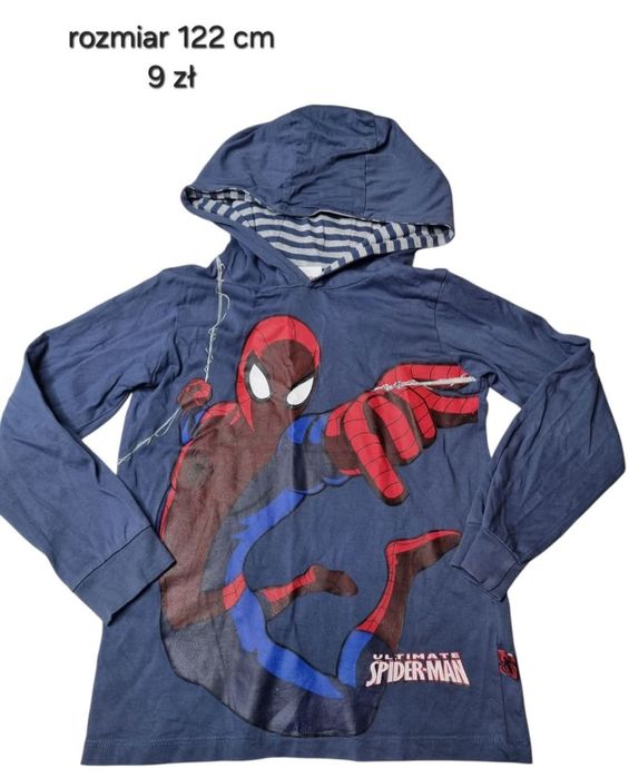 Bluzka Spider-Man rozmiar 122 cm