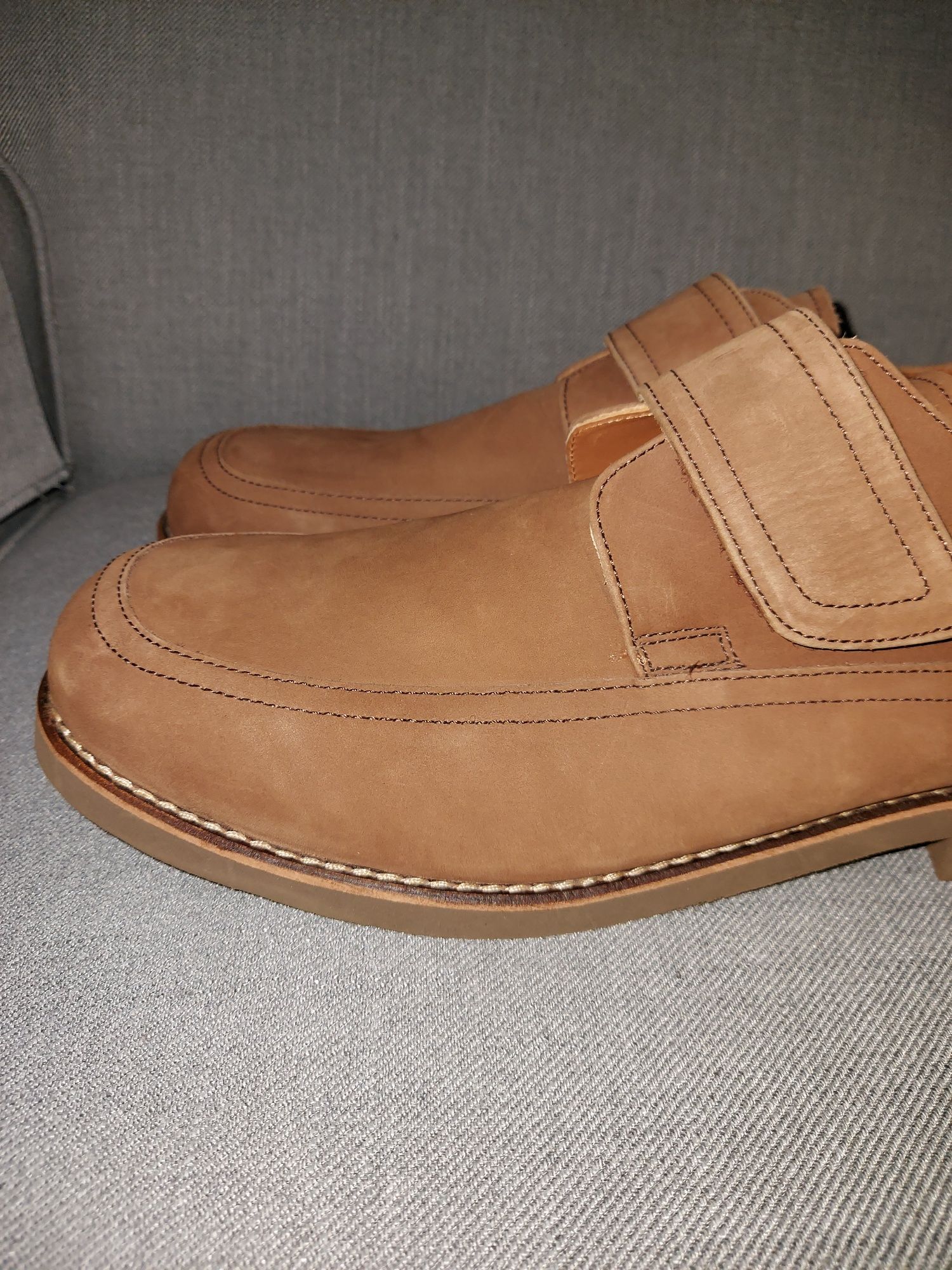 Mokasyny THE SHOE TAILOR roz.45 , Monki , skóra naturalna , półbuty