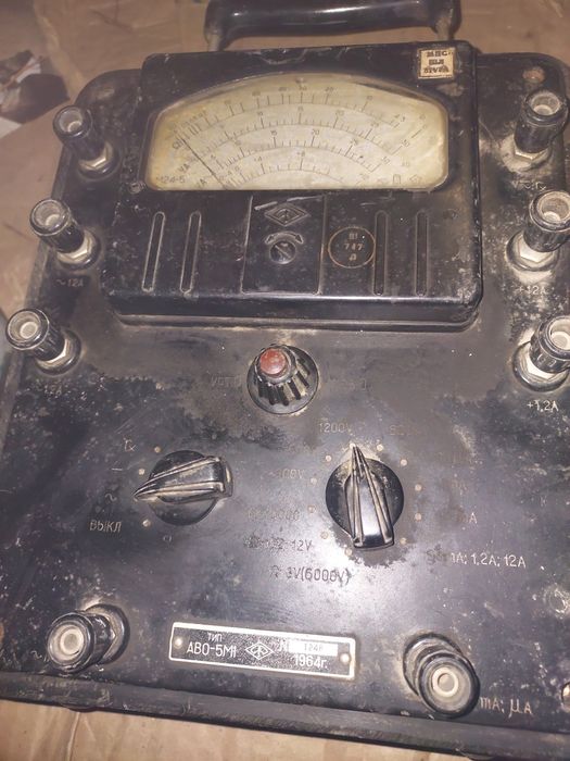 Ампервольтметр АВО -5М1 ретро 1964 року випуску часів СРСР